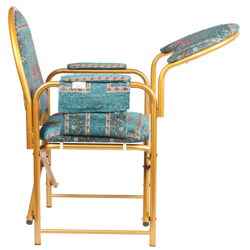 Premium Namaz Chair with Foldable Writing Pad & Side Bag - Image 3